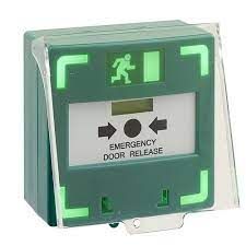 Green resettable breakglass with LED and Sounder